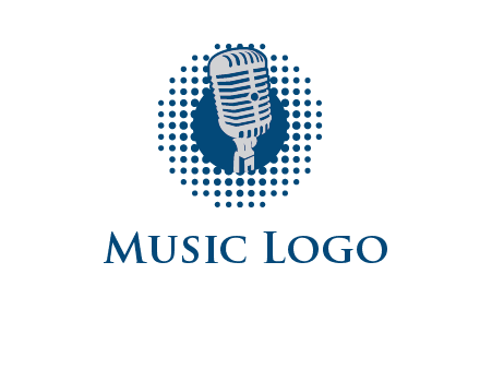 mike inside the dotted circle logo
