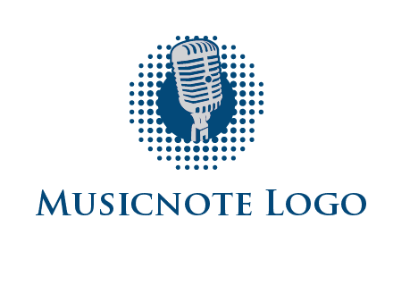 mike inside the dotted circle logo
