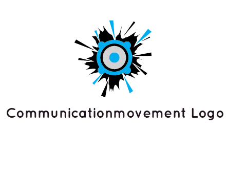 speaker inside the splash logo