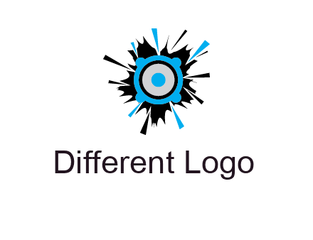 speaker inside the splash logo