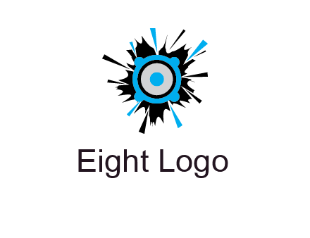 speaker inside the splash logo