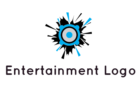 speaker inside the splash logo