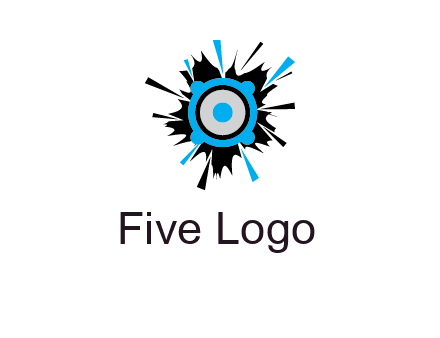 speaker inside the splash logo