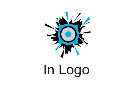 speaker inside the splash logo