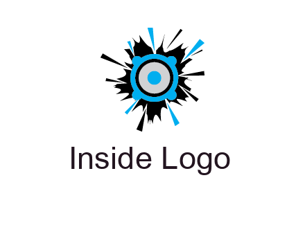 speaker inside the splash logo