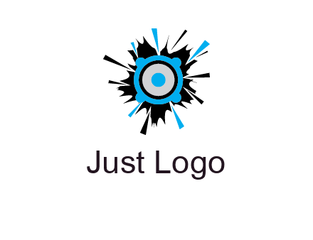 speaker inside the splash logo