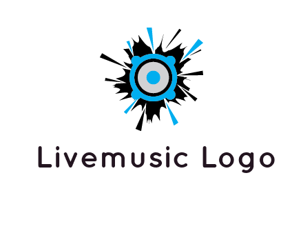 speaker inside the splash logo