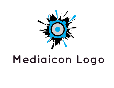 speaker inside the splash logo