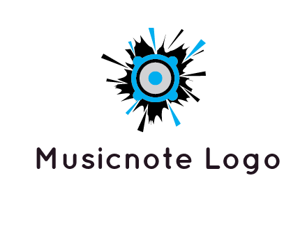 speaker inside the splash logo