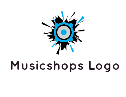 speaker inside the splash logo