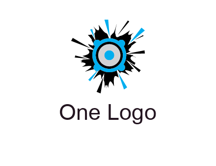 speaker inside the splash logo