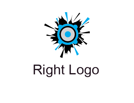 speaker inside the splash logo