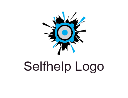 speaker inside the splash logo