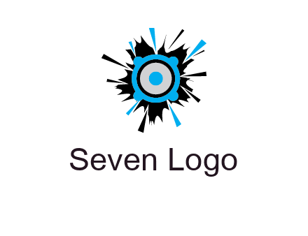 speaker inside the splash logo