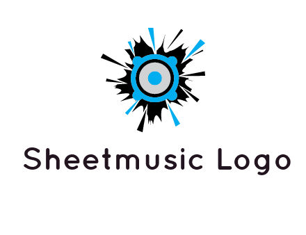 speaker inside the splash logo