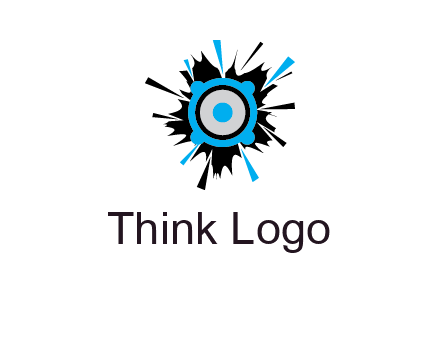 speaker inside the splash logo
