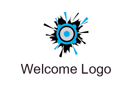 speaker inside the splash logo