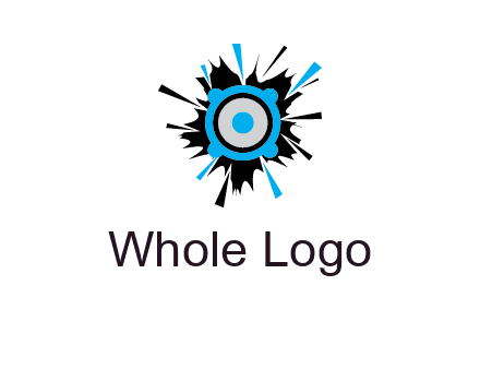 speaker inside the splash logo