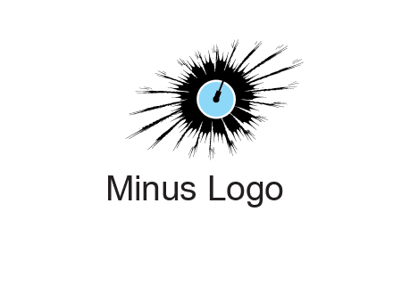 guitar inside the abstract circle logo
