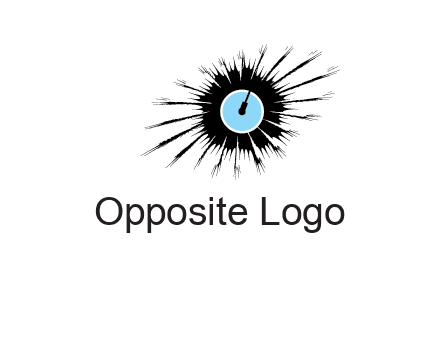 guitar inside the abstract circle logo