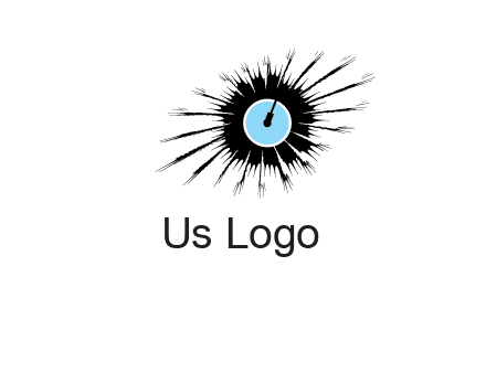 guitar inside the abstract circle logo