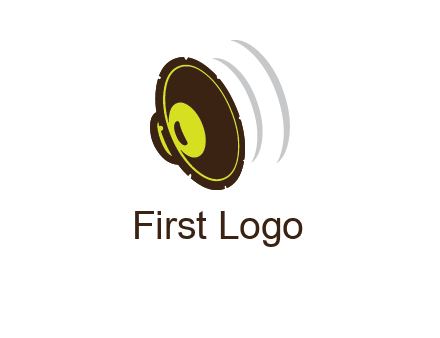 speaker with swoosh icon