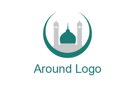 mosque inside the circle swoosh logo