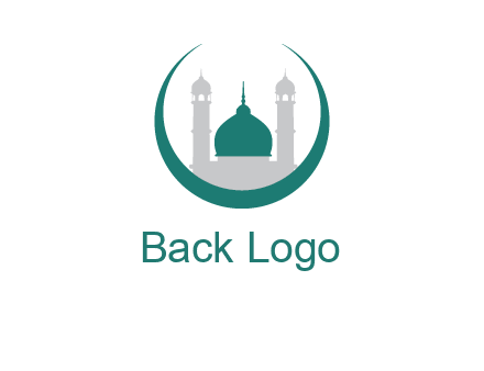 mosque inside the circle swoosh logo