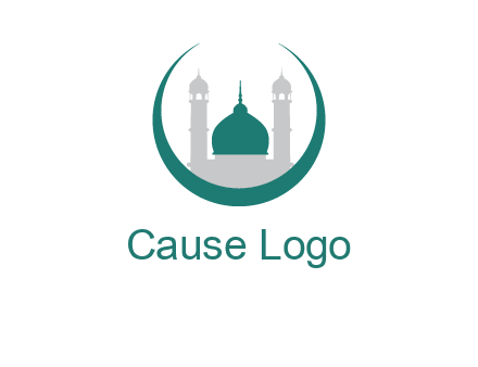 mosque inside the circle swoosh logo