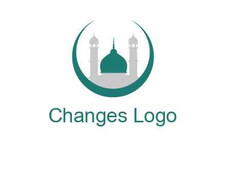 mosque inside the circle swoosh logo