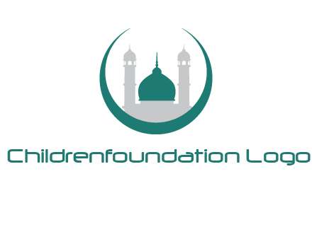 mosque inside the circle swoosh logo