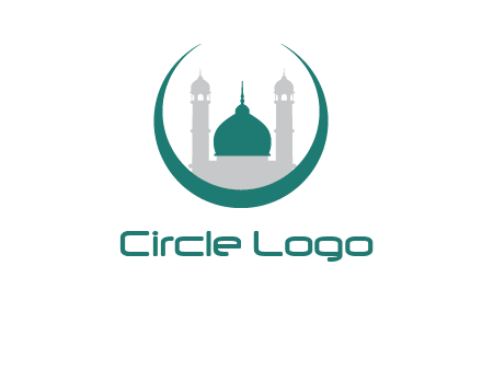 mosque inside the circle swoosh logo