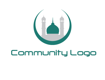mosque inside the circle swoosh logo