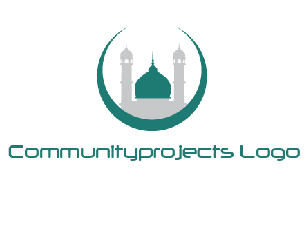 mosque inside the circle swoosh logo
