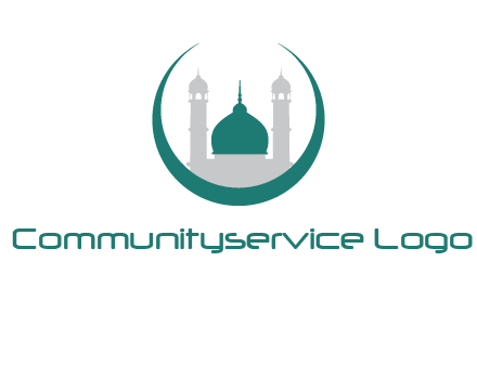 mosque inside the circle swoosh logo