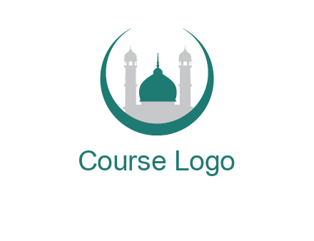mosque inside the circle swoosh logo
