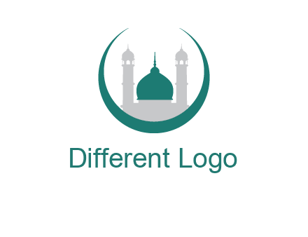 mosque inside the circle swoosh logo