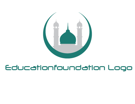 mosque inside the circle swoosh logo