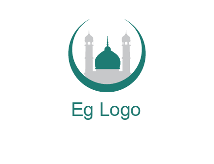 mosque inside the circle swoosh logo