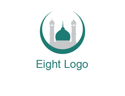 mosque inside the circle swoosh logo