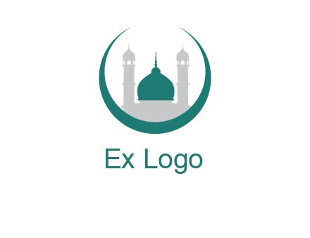 mosque inside the circle swoosh logo