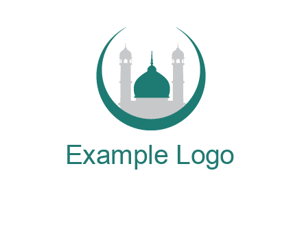 mosque inside the circle swoosh logo