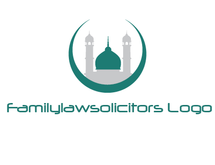 mosque inside the circle swoosh logo