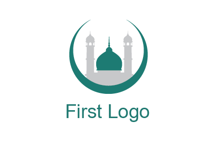 mosque inside the circle swoosh logo