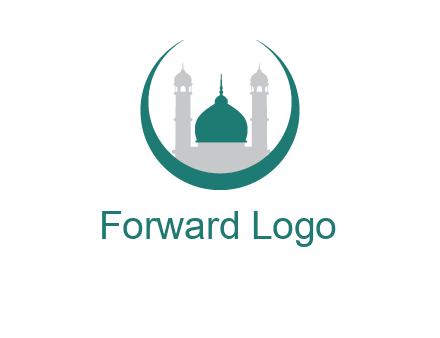 mosque inside the circle swoosh logo