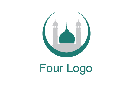 mosque inside the circle swoosh logo