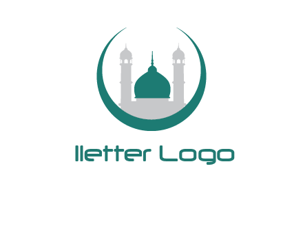 mosque inside the circle swoosh logo