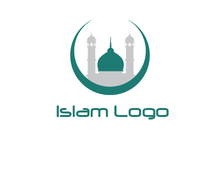 mosque inside the circle swoosh logo