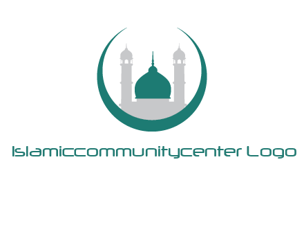 mosque inside the circle swoosh logo