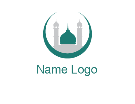 mosque inside the circle swoosh logo